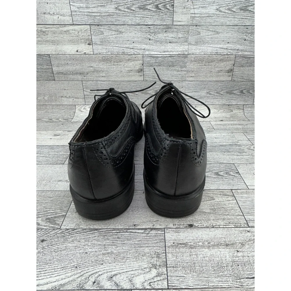 Allen Edmonds Men Black Leather Brogue‎ Cap Toe Oxford Dress Shoes 5114 Sz 9.5D